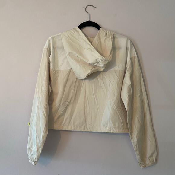 Offline Aerie Cream Cropped Windbreaker Jacket Transitional Women's size Small - Picture 5 of 10